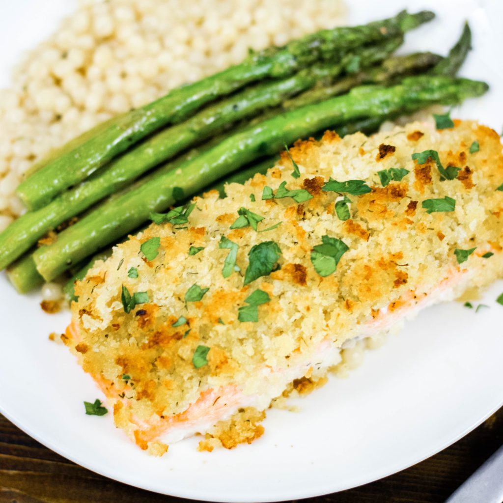 HorseradishCrusted Salmon Sweet Beginnings Blog