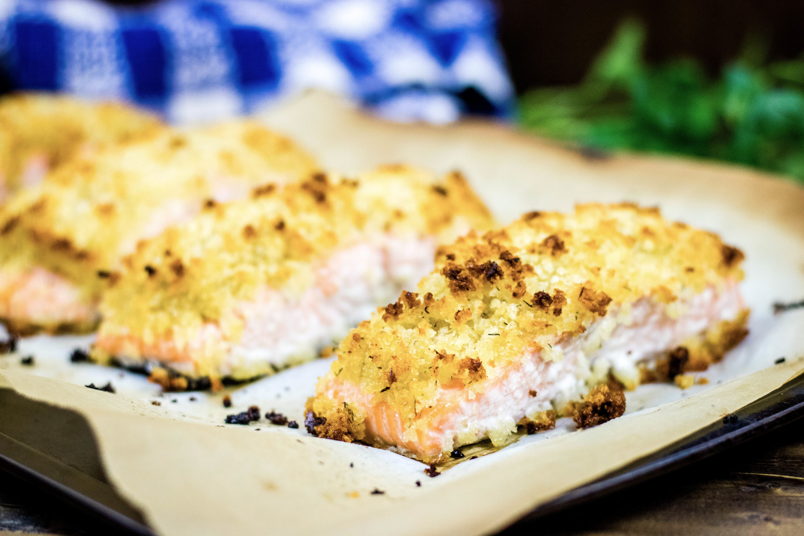 Horseradish-Crusted Salmon - Sweet Beginnings Blog
