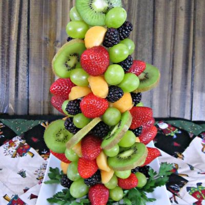 fruit christmas tree