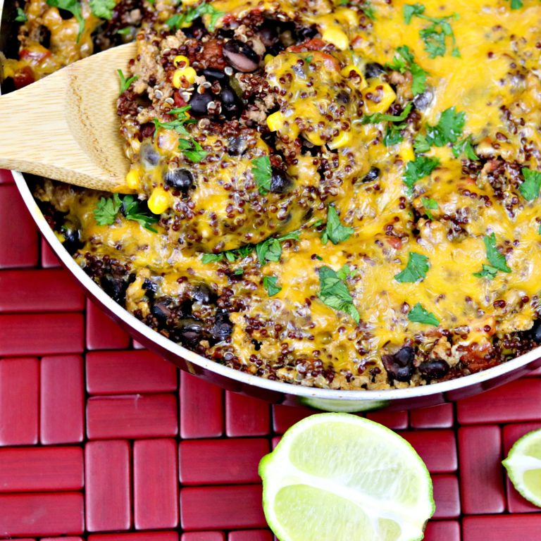 Southwest Turkey Quinoa Skillet Sweet Beginnings Blog