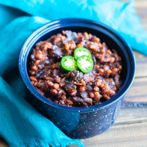 Jalapeno Bacon Baked Beans Sweet Beginnings Blog