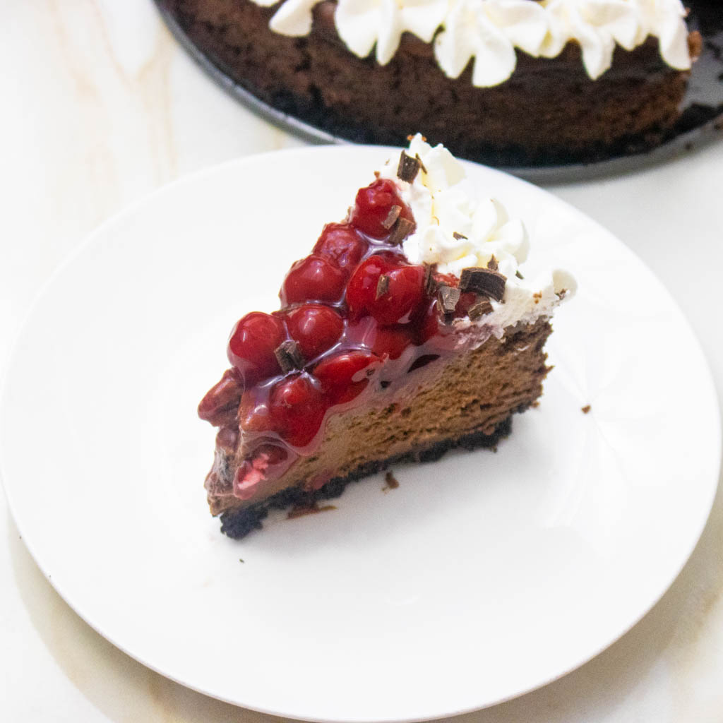 black forest cheesecake