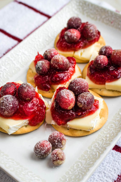 Sparkling Cranberry Brie Bites - Sweet Beginnings Blog