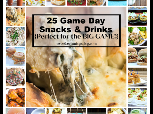 Game Day Snacks Photo Collage