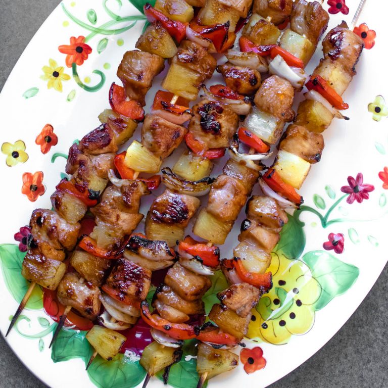 Hawaiian Chicken Kabobs Sweet Beginnings Blog