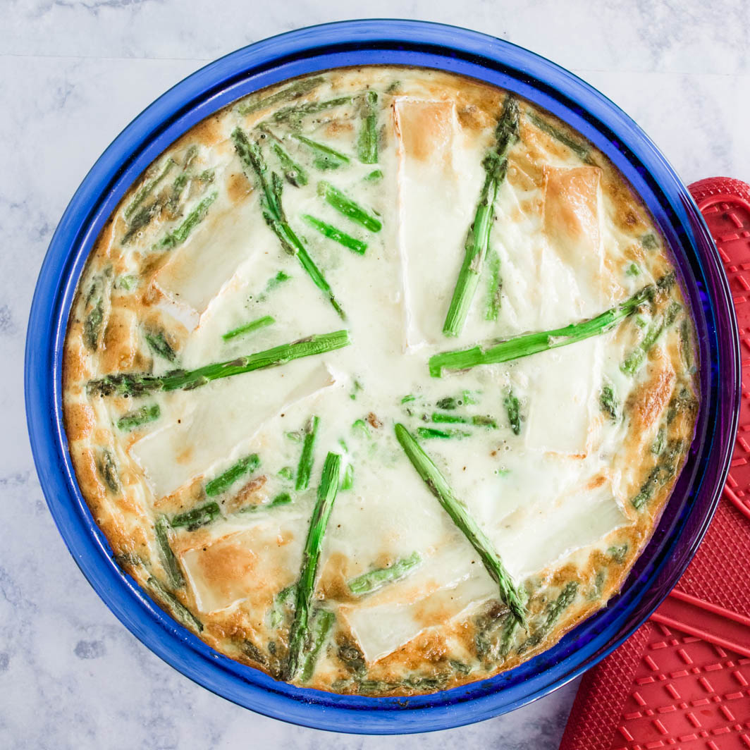 Bacon, Brie & Asparagus Quiche Sweet Beginnings Blog
