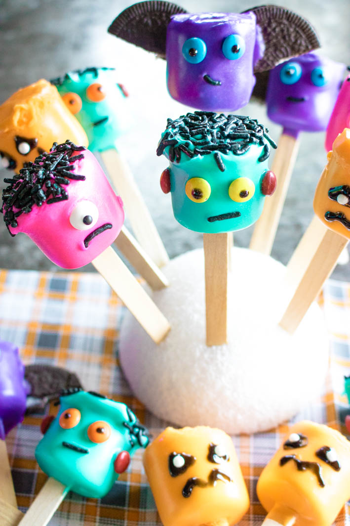 Monster Marshmallow Pops Sweet Beginnings Blog