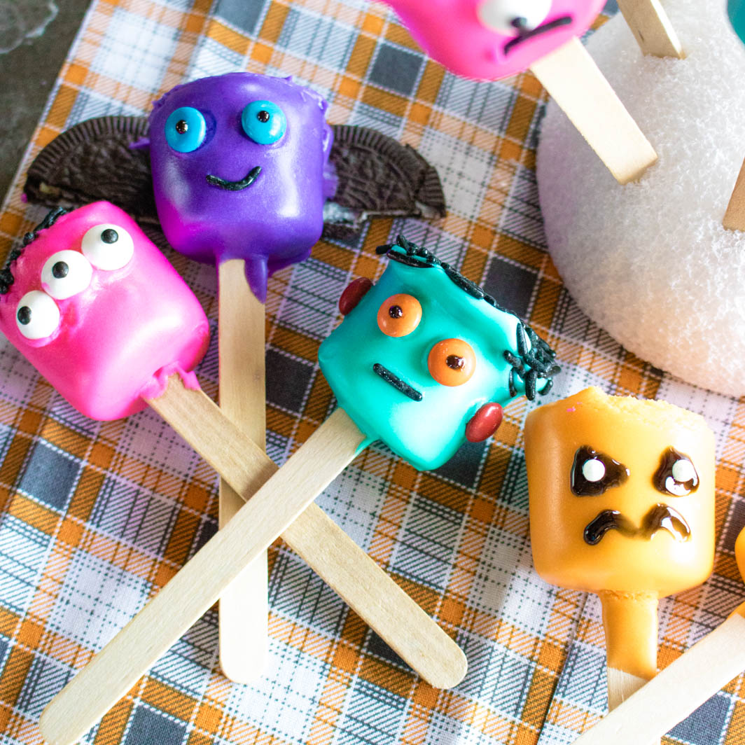 Monster Marshmallow Pops Sweet Beginnings Blog