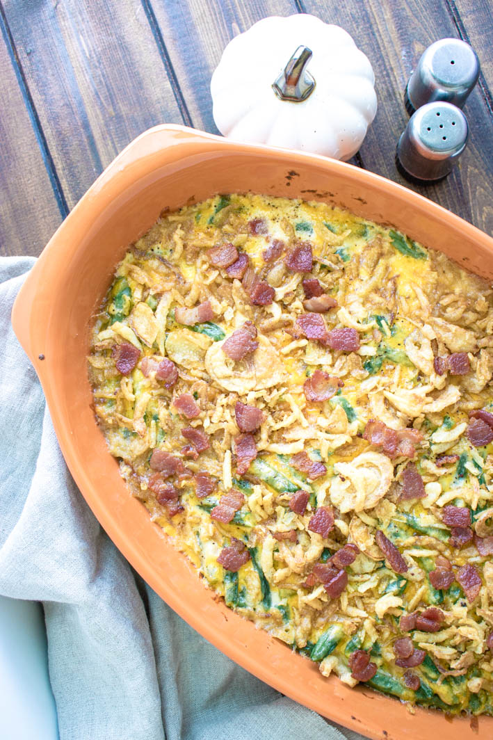 Loaded Green Bean Casserole Sweet Beginnings Blog