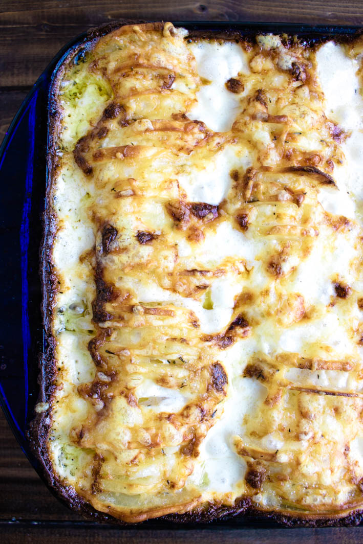 Hasselback Potato Gratin Sweet Beginnings Blog